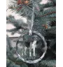 Harrier - crystal bauble with a photo, dog photo in crystal, personalized Christmas tree ornament by Art-Dog brand