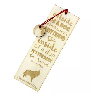 Groenendael Belgischer Schäferhund - Lesezeichen mit Hund, personalisiertes Lesezeichen, Geschenk für Bücherwurm von der Marke Art-Dog