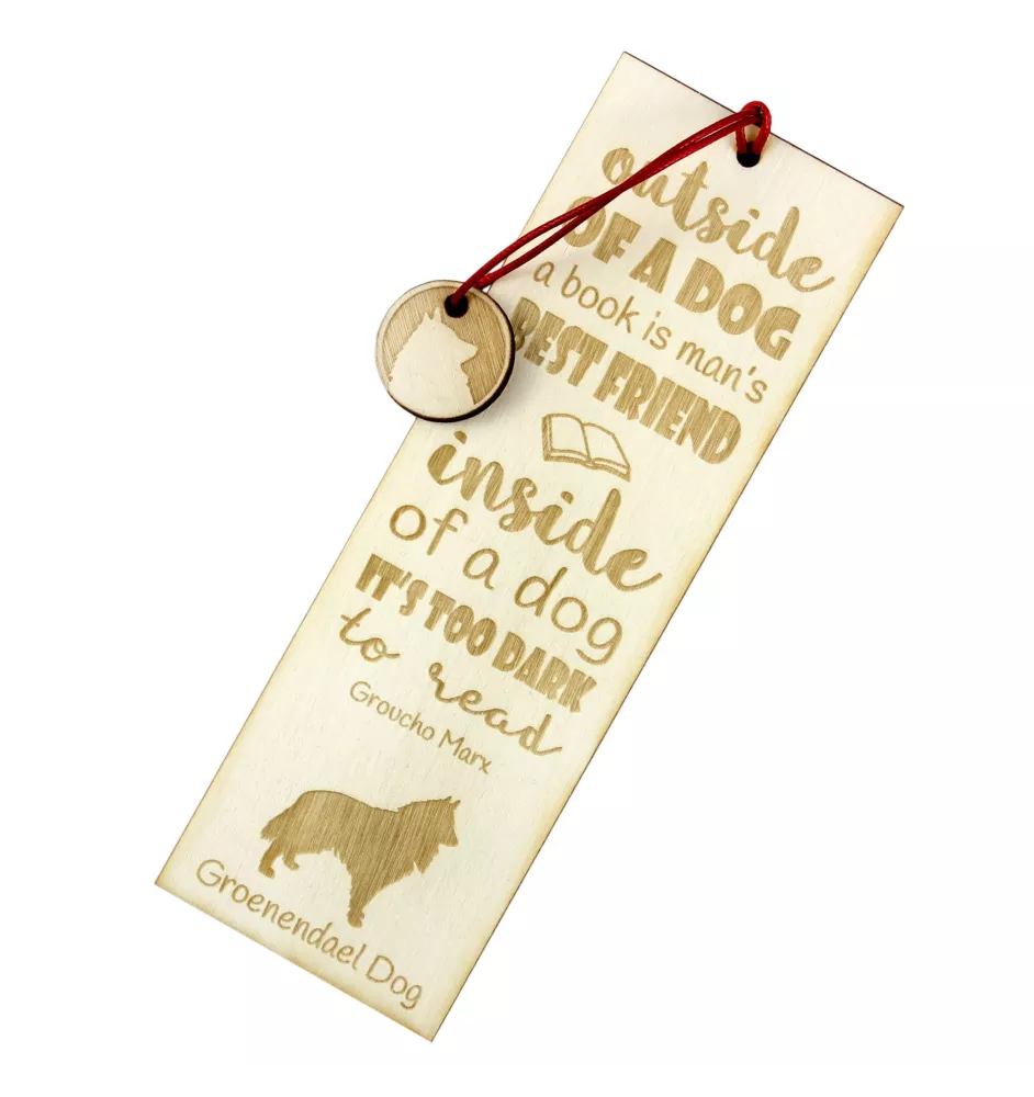 Groenendael Belgischer Schäferhund - Lesezeichen mit Hund, personalisiertes Lesezeichen, Geschenk für Bücherwurm von der Marke Art-Dog