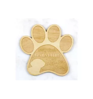 Chien de recherche au sang de Hanovre - Sous-verre mug, sous-verre gravé avec chien, cadeau pour amoureux des chiens par la marque Art-Dog