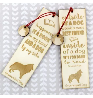 Groenendael chien de berger belge - marque-page pour livre avec chien, marque-page personnalisé, cadeau pour les amateurs de livres de la marque Art-Dog