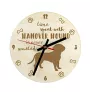 Hanoverian Hound, Hanover Hound, Hanoverian Scenthound - clock with dog, wooden clock with engraving, personalised clock by Art-Dog