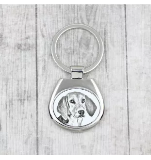 Harrier - porte-clés avec chien, porte-clés imprimé, breloque personnalisée de la marque Art-Dog