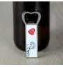 Harrier - bottle opener with a dog, personalized fridge opener, unique gift for a man by Art-Dog brand