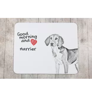 Harrier - tapis de souris personnalisé avec impression, tapis de souris personnalisé avec chien, accessoire unique pour employé de bureau de la marque Art-Dog