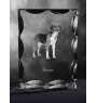 Harrier - Kristall mit einem Hundebild, Glasstatuette mit einem Bild, einzigartiger Bilderrahmen der Marke Art-Dog