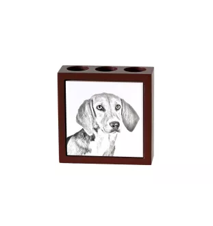 Harrier - porte-stylo avec chien, organiseur de bureau avec impression, décoration de bureau personnalisée de la marque Art-Dog