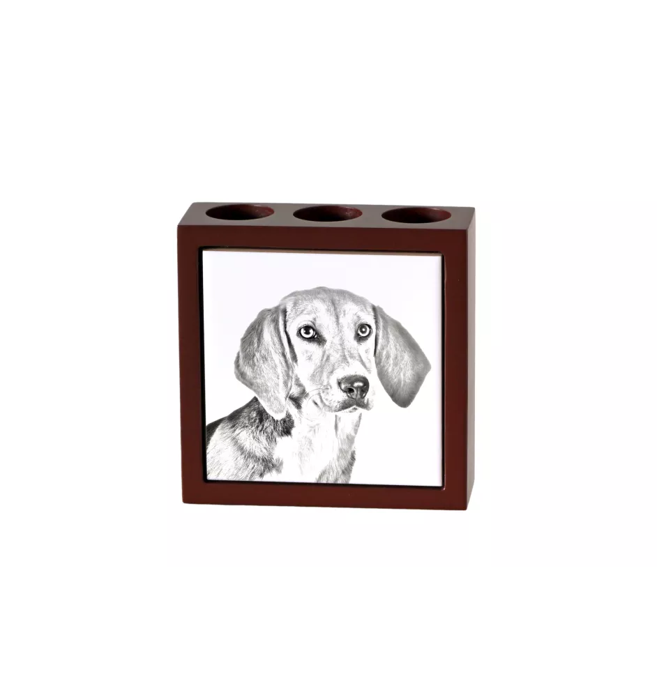 Harrier - porte-stylo avec chien, organiseur de bureau avec impression, décoration de bureau personnalisée de la marque Art-Dog