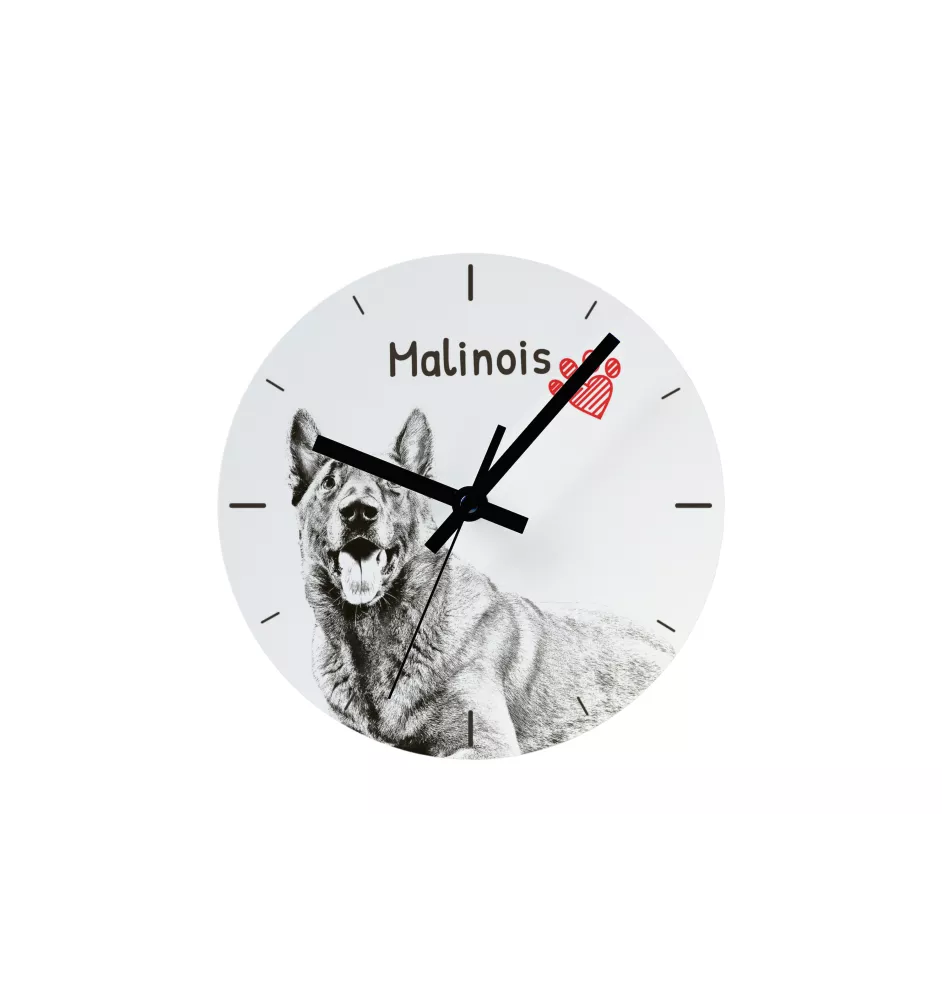Harrier - wall clock with a dog, shelf clock with a print, personalized home decoration from the Art-Dog brand