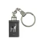 Harrier - Crystal key ring with dog photo, illuminated key ring, unique gift by Art-Dog brand