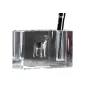 Harrier - Pen stand, crystal organiser with dog photo, unique desk decoration by Art-Dog brand