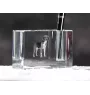 Harrier - Stifthalter, Kristallorganizer mit Hundefoto, einzigartige Schreibtischdekoration der Marke Art-Dog