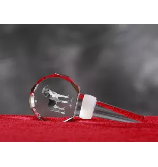 Harrier - Crystal bottle stopper, unique wine stopper with photo, personalised gift for sommelier by Art-Dog brand