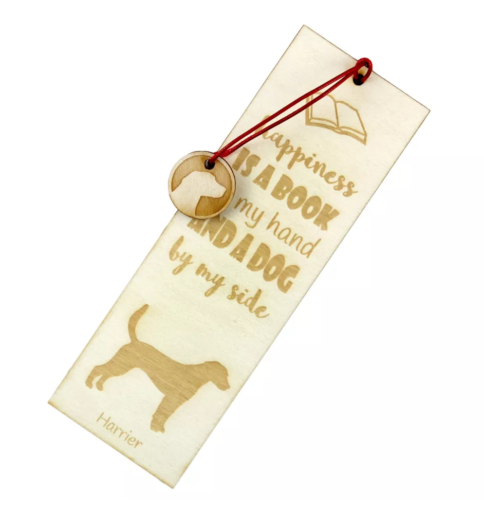 Harrier - Lesezeichen mit Hund, personalisiertes Lesezeichen, Hundeaccessoire für Leser der Marke Art-Dog