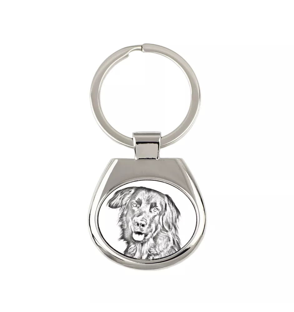 Hovawart, Hovie - keychain with a dog, keychain with a print, personalized pendant from the Art-Dog brand