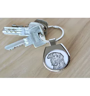 Hovawart, Hovie - keychain with a dog, keychain with a print, personalized pendant from the Art-Dog brand