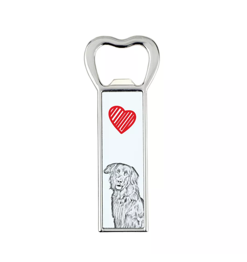 Hovawart, Hovie - bottle opener with a dog, personalized fridge opener, unique gift for a man by Art-Dog brand