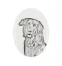 Hovawart - Gedenktafel mit einem Foto eines Hundes, Grabplatte mit Druck, personalisierte ovale Platte der Marke Art-Dog