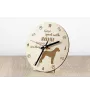 Harrier - clock with a dog, wooden clock, wall clock for dog lovers, clock for desk and shelf, Art-Dog