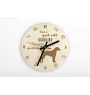 Harrier - clock with a dog, wooden clock, wall clock for dog lovers, clock for desk and shelf, Art-Dog