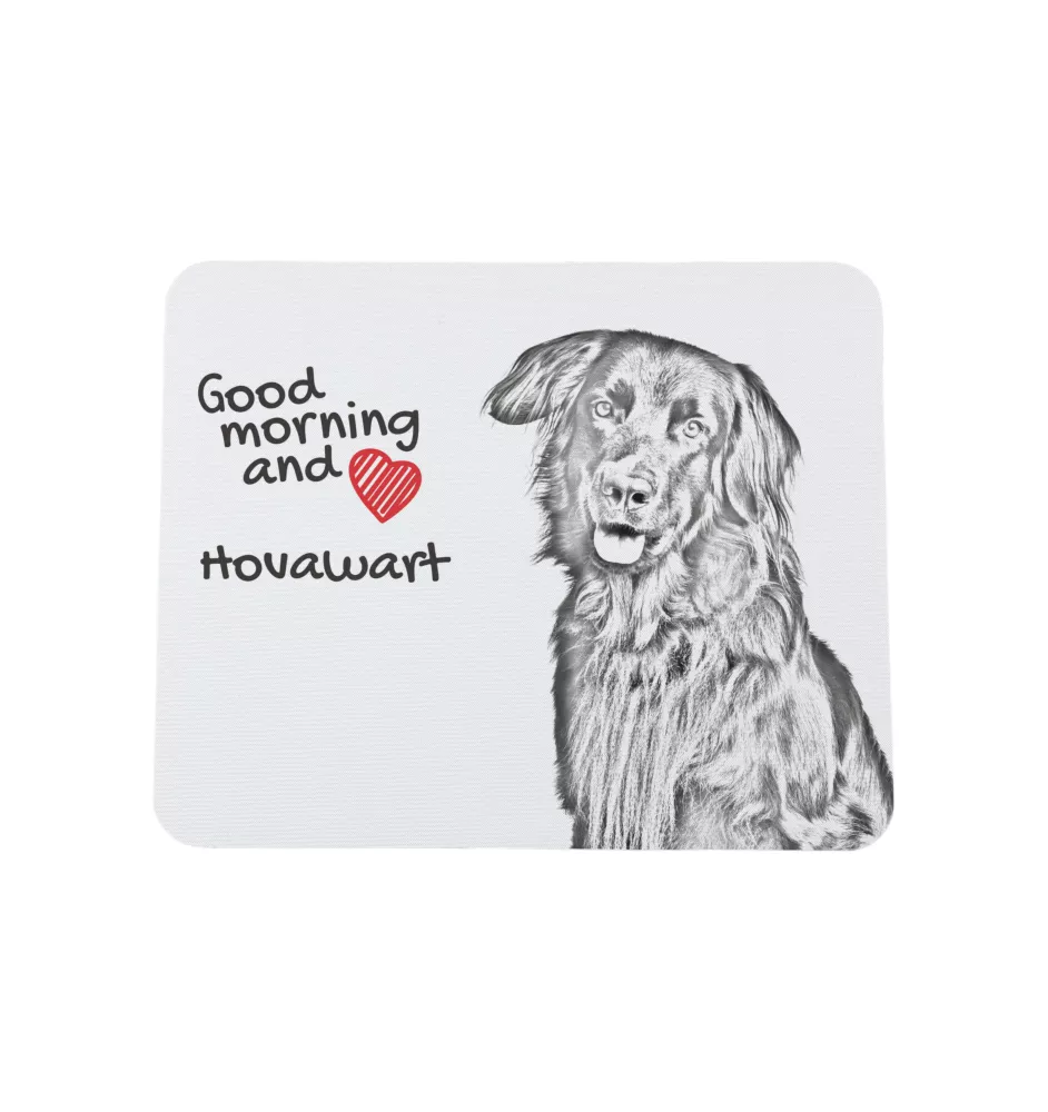 Hovawart, Hovie - mouse pad with print, personalized dog-themed mouse pad, unique gadget for an office worker by Art-Dog brand