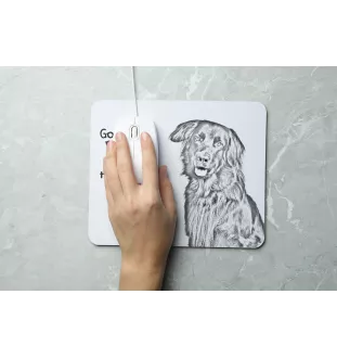 Hovawart, Hovie - mouse pad with print, personalized dog-themed mouse pad, unique gadget for an office worker by Art-Dog brand