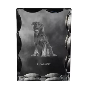 Hovawart - cristal avec photo de chien, statuette en verre avec photo, cadre exceptionnel avec photo de la marque Art-Dog