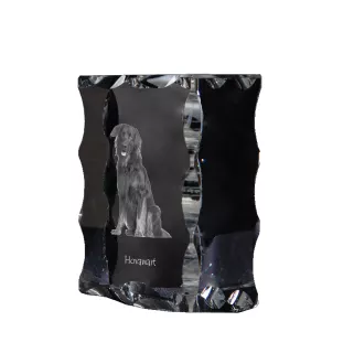 Hovawart - cristal avec photo de chien, statuette en verre avec photo, cadre exceptionnel avec photo de la marque Art-Dog