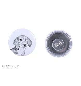 Harrier - boucles d'oreilles uniques avec un chien, votre animal de compagnie sur un porte-clés, marque propre Art-Dog