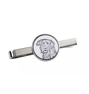 Hovawart, Hovie - tie clip with a dog, personalized tie clip, a unique gift for a man from the Art-Dog brand