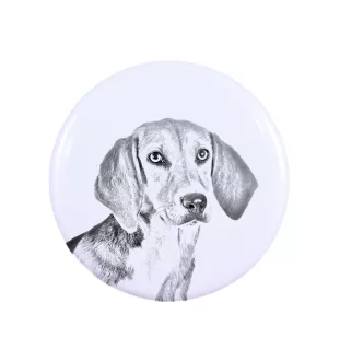 Harrier - magnet with a dog's pupil, exceptionally light, strong magnet, handmade product by the Art-Dog brand