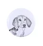 Harrier - pin with your dog, add your own photo, Art-Dog brand