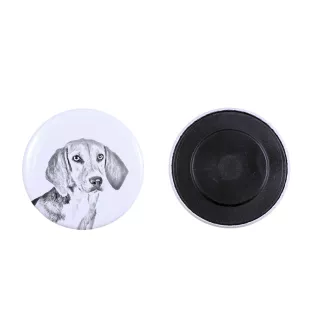 Harrier - magnet with a dog's pupil, exceptionally light, strong magnet, handmade product by the Art-Dog brand