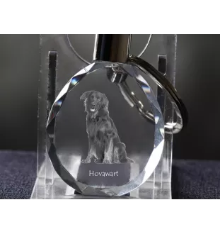 Hovawart - Anhänger mit einem Foto eines Hundes, Schlüsselanhänger aus Kristall in einer Geschenkbox, ein einzigartiges Geschenk von Art-Dog