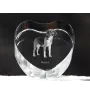 Harrier - Hundebild im Kristall, Kristallherz, einzigartiger Bilderrahmen der Marke Art-Dog