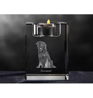 Hovawart świecznik kryształowy z psem Art-Dog