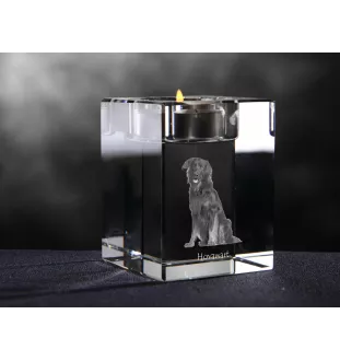 Hovawart świecznik kryształowy z psem Art-Dog