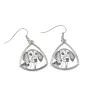 Harrier - dog earrings, hanging earrings with a picture, personalized jewelry with Art-Dog brand print