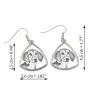 Harrier - dog earrings, hanging earrings with a picture, personalized jewelry with Art-Dog brand print