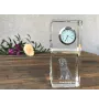Hovawart - montre en cristal avec photo, photo de chien dans un cristal, horloge de bureau personnalisée de la marque Art-Dog