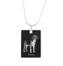 Harrier - Crystal pendant with dog, silver necklace with photo, personalised pendant by Art-Dog brand