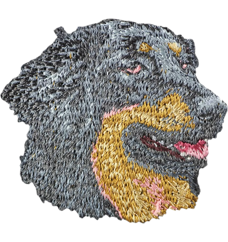 Hovawart, Hovie - dog-shaped patch, embroidered patch, unique decoration for Art-Dog backpack