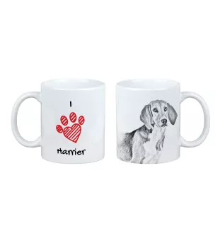 Harrier - tasse avec chien, une tasse adorable avec une illustration, un cadeau avec votre photo de la marque Art-Dog