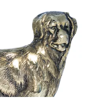 Hovawart - Haustürschild mit Hund, Messingschild mit Namen, personalisiertes Türschild mit Markennamen Art-Dog