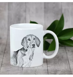 Harrier - cup with a dog, cute cup with graphics, a gift with your photo from the Art-Dog brand