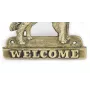 Hovawart, Hovie - a door sign with a dog, a brass welcome plaque, a unique sign with the inscription Welcome from the Art-Dog brand