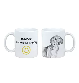 Harrier - tasse avec chien, une tasse joyeuse pour les amoureux des chiens, un cadeau personnalisé de la marque Art-Dog