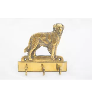 Hovawart - Schlüsselhalter mit Hund, Messinggriff für Hundezubehör, elegante Dekoration für den Flur der Marke Art-Dog
