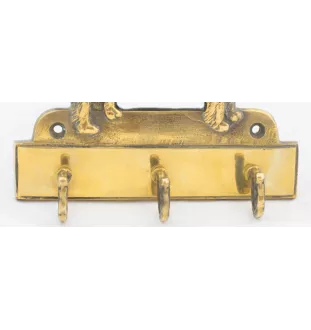 Hovawart, Hovie - key holder with a dog, brass handle for dog accessories, an elegant decoration for the hallway from the Art-Dog brand.