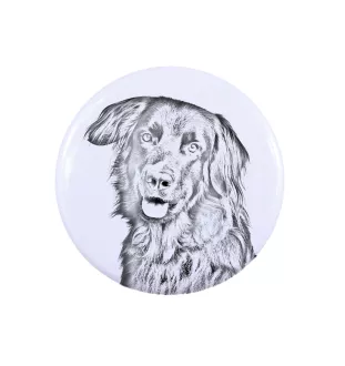 Hovawart - Anstecknadel mit Ihrem Hund, fügen Sie Ihr eigenes Foto hinzu, Marke Art-Dog